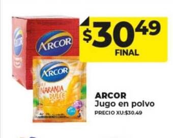 Supermayorista Vital Arcor jugo en polvo oferta