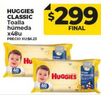 Supermayorista Vital Huggies classic toalla húmeda oferta