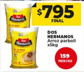 Supermayorista Vital Dos hermanos arroz parboil oferta