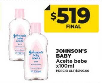 Supermayorista Vital Johnson's baby aceite bebe oferta