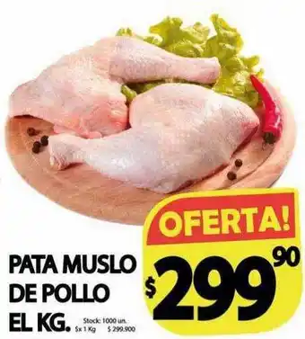 Supermercados Mariano Max Pata muslo de pollo oferta