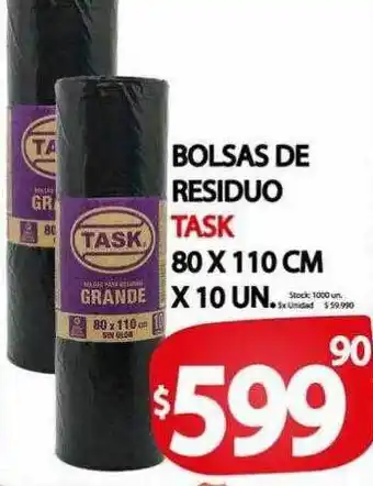 Supermercados Mariano Max Bolsas de residuo task oferta