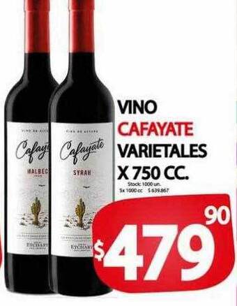 Supermercados Mariano Max Vino cafayate varietales oferta