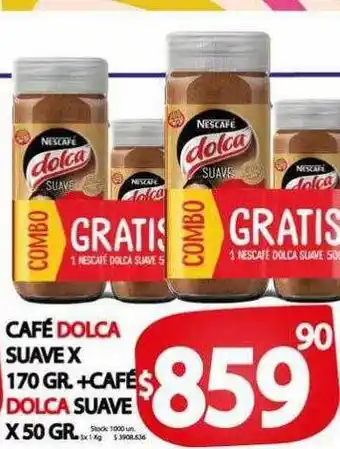 Supermercados Mariano Max Café dolca suave + café dolca suave oferta