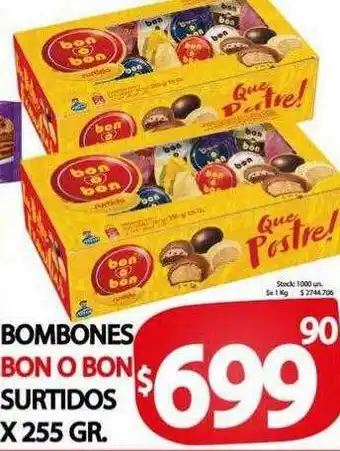Supermercados Mariano Max Bombones bon o bon surtidos oferta