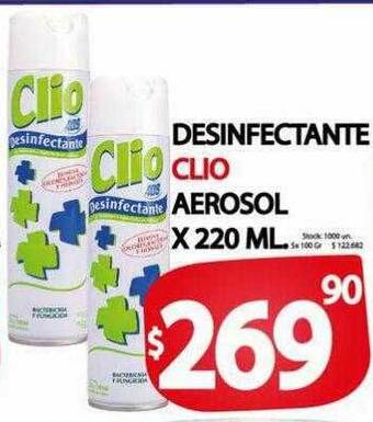 Supermercados Mariano Max Desinfectante clio aerosol oferta