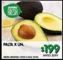 Jumbo Palta x un oferta