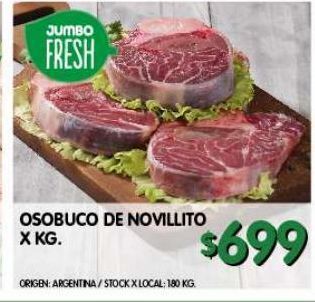 Jumbo Osobuco de novillito kg oferta