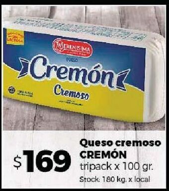Disco Queso cremoso cremon x 100g oferta