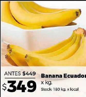 Disco Banana ecuador x kg oferta