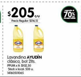 Jumbo Lavandina ayudin 2lt oferta