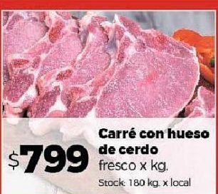 Disco Carré con hueso de cerdo x kg oferta