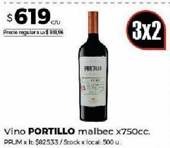 Disco Vino portillo x 750cc oferta