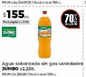 Disco Agua con sabor jumbo x 2.25l oferta