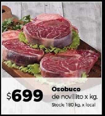 Disco Osobuco de novillito x kg oferta