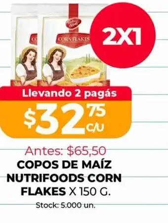 Supermercados Tadicor Copos De Maíz Nutrifoods Corn Flakes x 150g oferta