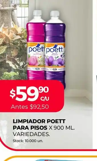 Supermercados Tadicor Limpiador Poett Para Pisos x 900 ml oferta