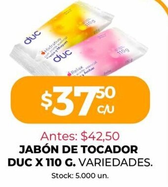 Supermercados Tadicor Jabón De Tocador Duc x 110g oferta