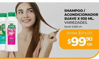 Supermercados Tadicor Shampoo/Acondicionador Suave x 930ml oferta