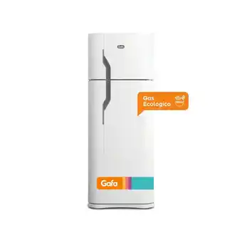 Frávega Heladera con freezer gafa hgf368afb blanca 330lts oferta