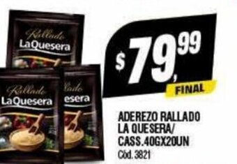 Supermercados Yaguar Aderezo Rallado La Quesera/ cass 40g x 20un oferta