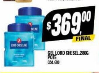 Supermercados Yaguar Gel Lord Chesel 280g Pote oferta