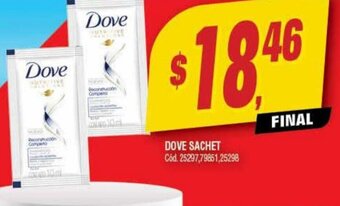 Supermercados Yaguar Dove Sachet oferta