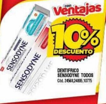 Supermercados Yaguar Dentifrico Sensodyne Todos oferta