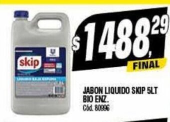 Supermercados Yaguar Jabon Liquido Skip 5LT Bio Enz. oferta