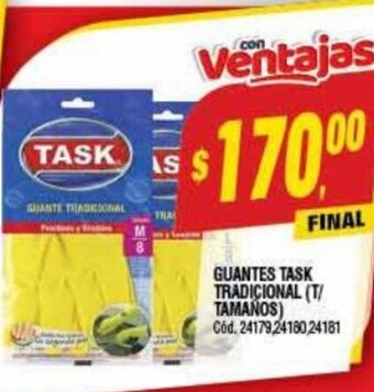 Supermercados Yaguar Guantes Task Tradicional oferta
