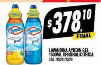 Supermercados Yaguar Lavandina Ayudin Gel 1500ml. Original/ Citrica oferta