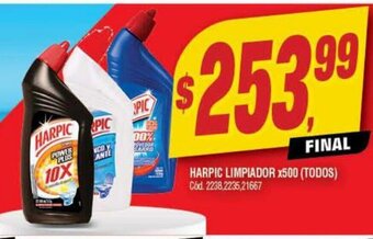 Supermercados Yaguar Harpic Limpiador x 500 oferta