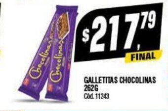 Supermercados Yaguar Galletitas Chocolinas 262G oferta