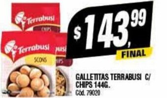Supermercados Yaguar Galletitas Terrabusi C/ Chips 144g oferta