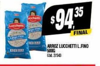Supermercados Yaguar Arroz Lucchetti L. Fino 500g. oferta