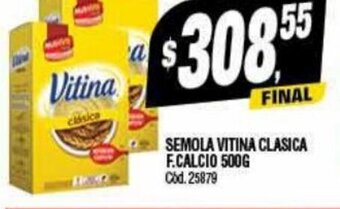 Supermercados Yaguar Semola Vitina Clasica F.Calcio 500g oferta