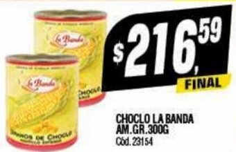 Supermercados Yaguar Choclo La Banda Am. gr 300g oferta
