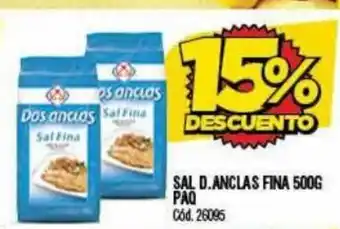 Supermercados Yaguar Sal D. Anclas Fina 500g. Paq. oferta