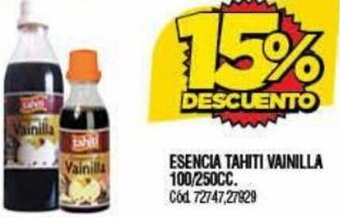 Supermercados Yaguar Esencia Tahiti Vainilla 100/250cc oferta