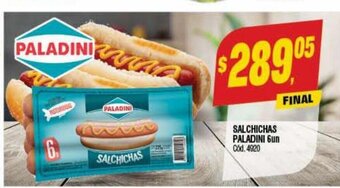 Supermercados Yaguar Salchichas Paladini 6un oferta