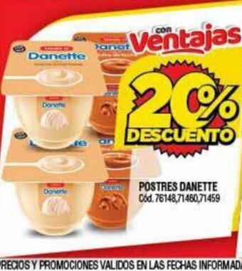 Supermercados Yaguar Postres Danette oferta