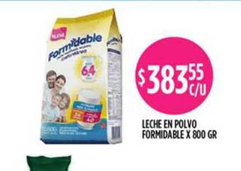 Supermercados Toledo Leche En Polvo Formidable x 800gr oferta