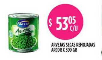 Supermercados Toledo Arcor Arvejas Secas Remojadas x 300gr oferta