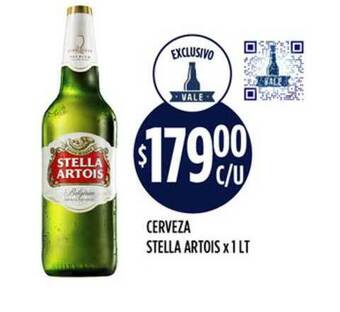 Supermercados Toledo Cerveza Stella Artois x 1Lt oferta