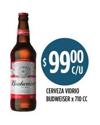 Supermercados Toledo Budweiser Cerveza Vidrio x 710cc oferta