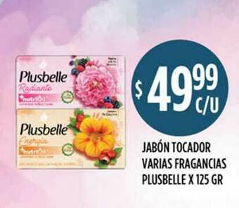 Supermercados Toledo Plusbelle Jabón Tocador Varias Fragancias x 125gr oferta