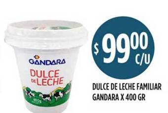Supermercados Toledo Gandara Dulce De Leche Familar x 400gr oferta