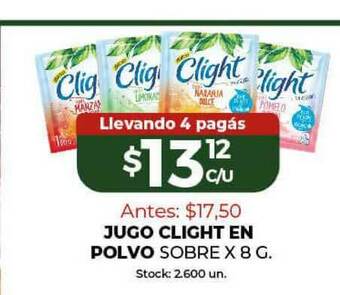 Super MAMI Clight Jugo En Polvo Sobre x 8g oferta