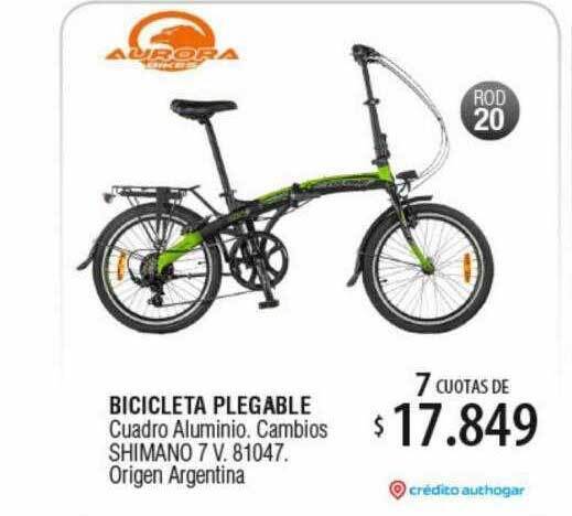 Bicicleta plegable aurora hot sale