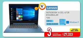 La Anonima Lenovo notebook 14 oferta